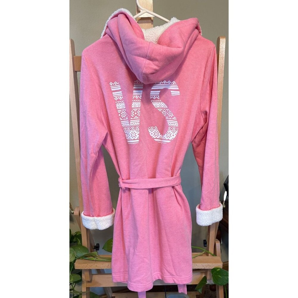 Victoria's Secret Cotton Fleece Robe | Pink | Size XS/S